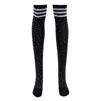 

Bling Bling 1Pair Women Thigh High Over the Knee Socks Long Cotton Stockings Stocking Sexy Thigh High Women Stockings