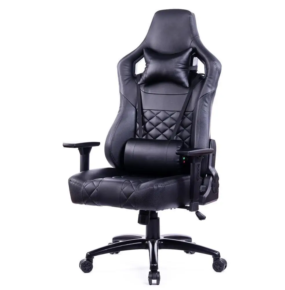 

Internet Racing E Games Chair Seat Office Reclining Chair with Footrest Seat Russia Lying Household Black Nylon Office Chair