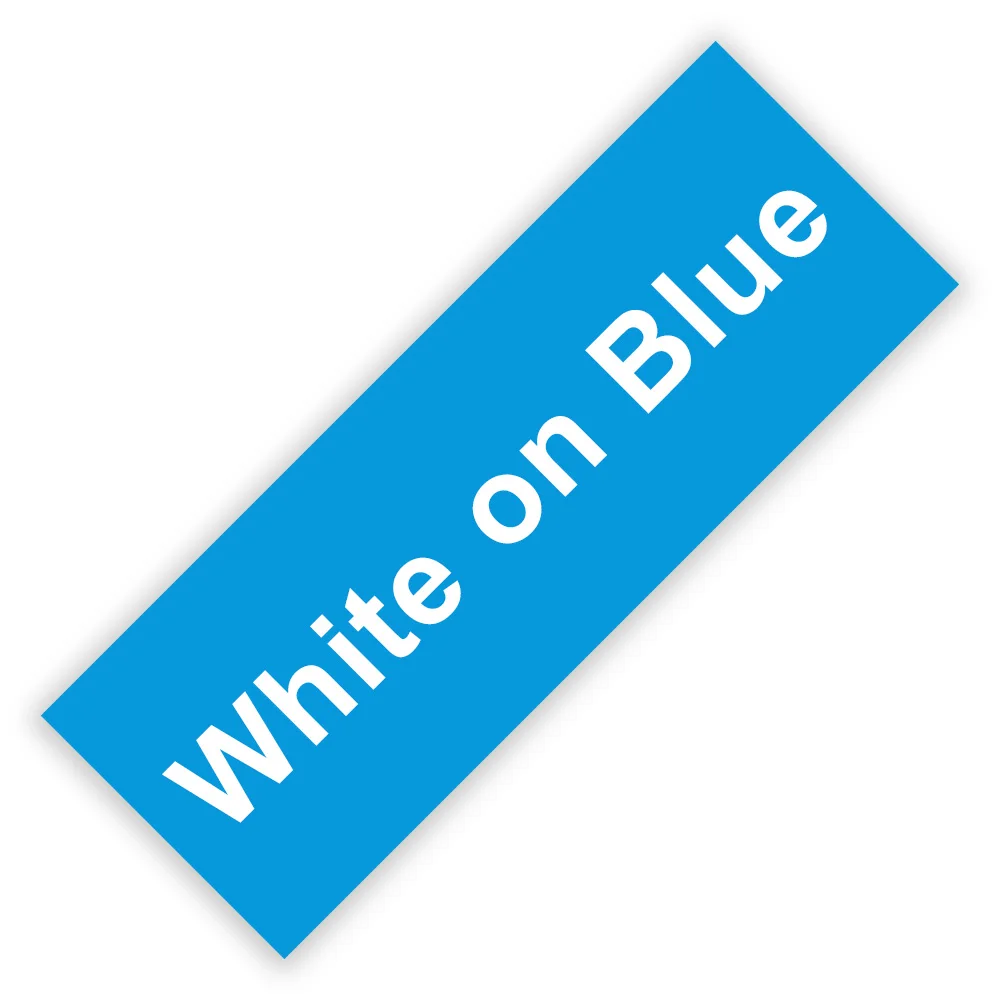 White on Blue