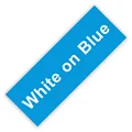 White on Blue