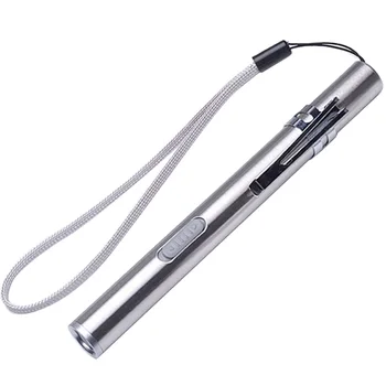 

USB Charging Pen Portable Electric Torch Led Mini Double Bead Lighting Interface Training Tools Waterproof Lamp Ultra Bright