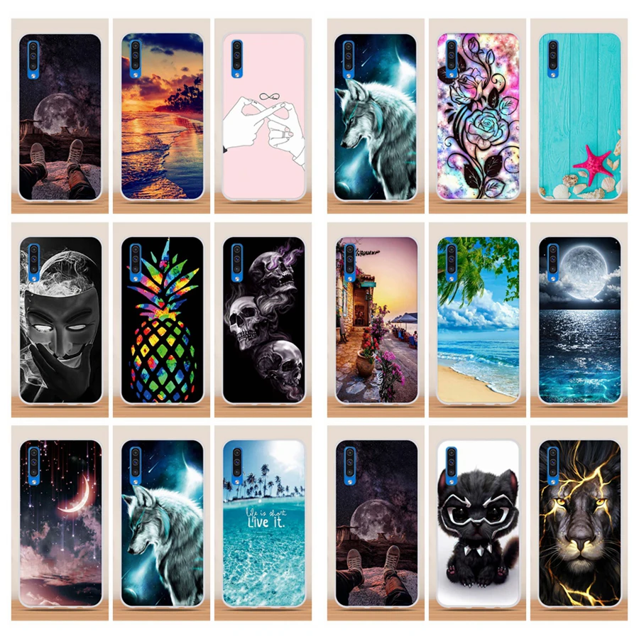 Силиконовый чехол для samsung Galaxy A50, чехол для samsung Galaxy A10, A30, A20, A60, A70, A40, чехол из ТПУ, задняя крышка для samsung A50, чехол