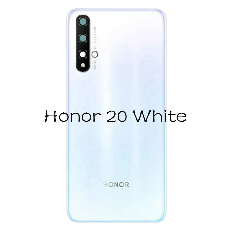 Для huawei Honor 20 Задняя стеклянная крышка батарейного отсека задняя панель Корпус Корпуса+ объектив камеры Honor V20 View 20 Pro стеклянная крышка аккумулятора