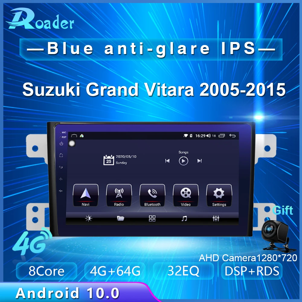 Автомобильный мультимедийный плеер Roader Android 10 0 автомобильный DVD для Suzuki Grand Vitara 3