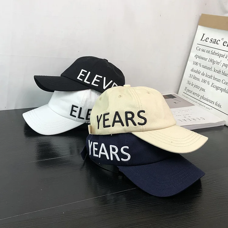 

2019 Spring And Autumn New Style Baseball Cap Casual Versatile Stereo Embroidered Brim Hat Holiday Shopping Couples Topee Women'