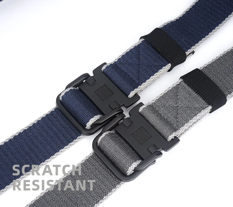 Тренд пояс в стиле унисекс качественная парусиновая двойная пряжка мужской ремень повседневный сплав Пряжка женский ремень 120 см