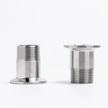 

DN65 BSP Male Thread 304 Stainless Steel Sanitary Ferrule Pipe Fitting For Homebrew Fit Tri Clamp