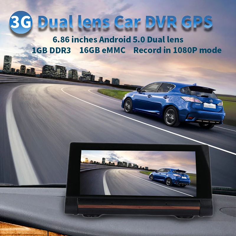 Vehemo 1080P dvd-плеер автомобиля gps радио видео для G-датчик gps навигатор видеорегистратор Камера WI-FI для Bluetooth 4,0
