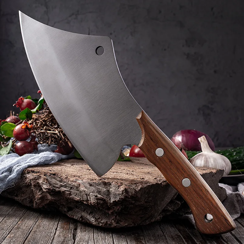 Small forged kitchen knife, household sharp round head fish killing knife,  vegetable cutting and meat cutting knife - AliExpress