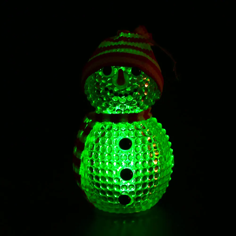 Night Light LED Snowman ABS Flashing Christmas New Year Gift Cute New Arrvials