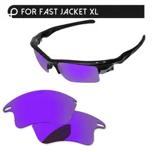 Papaviva плазменный фиолетовый зеркало поляризованные Сменные линзы для быстрой куртки XL Солнцезащитные очки Рамка UVA и UVB Защита