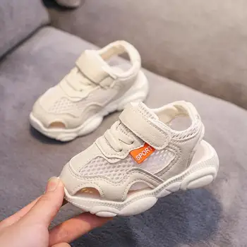 

Summer New Baby Sandals Fashion Children Flat Shoes Infant Kids Girls Boys Solid Mesh Sport Running Sneakers Sandals