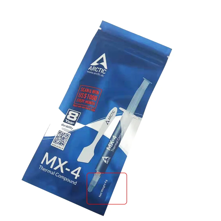 ARCTIC fresh MX-4 2g 4g 8g процессор, cpu GPU кулер термопаста 8,5 w/(mk) проводящая штукатурка для радиатора, продавец рекомендует