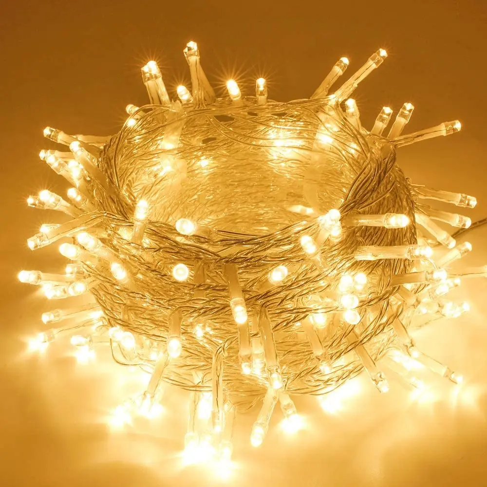 thumbnail image 1 of Warm White Festoon Led Fairy String Lights Indoor Christmas Decorations 2024 Plug-in 100M Garlands Outdoor Waterproof Connect, 1 of 5