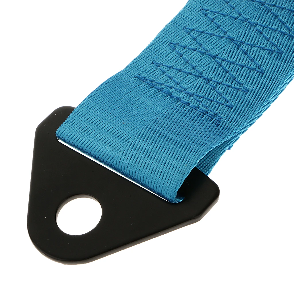 Nylon 2 Tons Racing Car Tow Strap Stretch Kit With Bolt Screw For BMW Blue