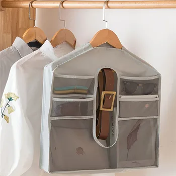 

Cloth Storage Bag Wardrobe Storage Bag Oxford Hanging Bag Dormitory Wardrobe Hanging Underwear Socks Belt Glasses Storage DA