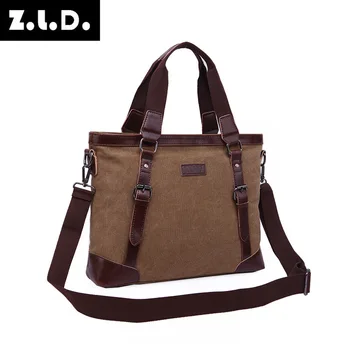 

Business Canvas Bag Portable Slung Dual Use Bag Personality Men's Bag Travel Briefcase