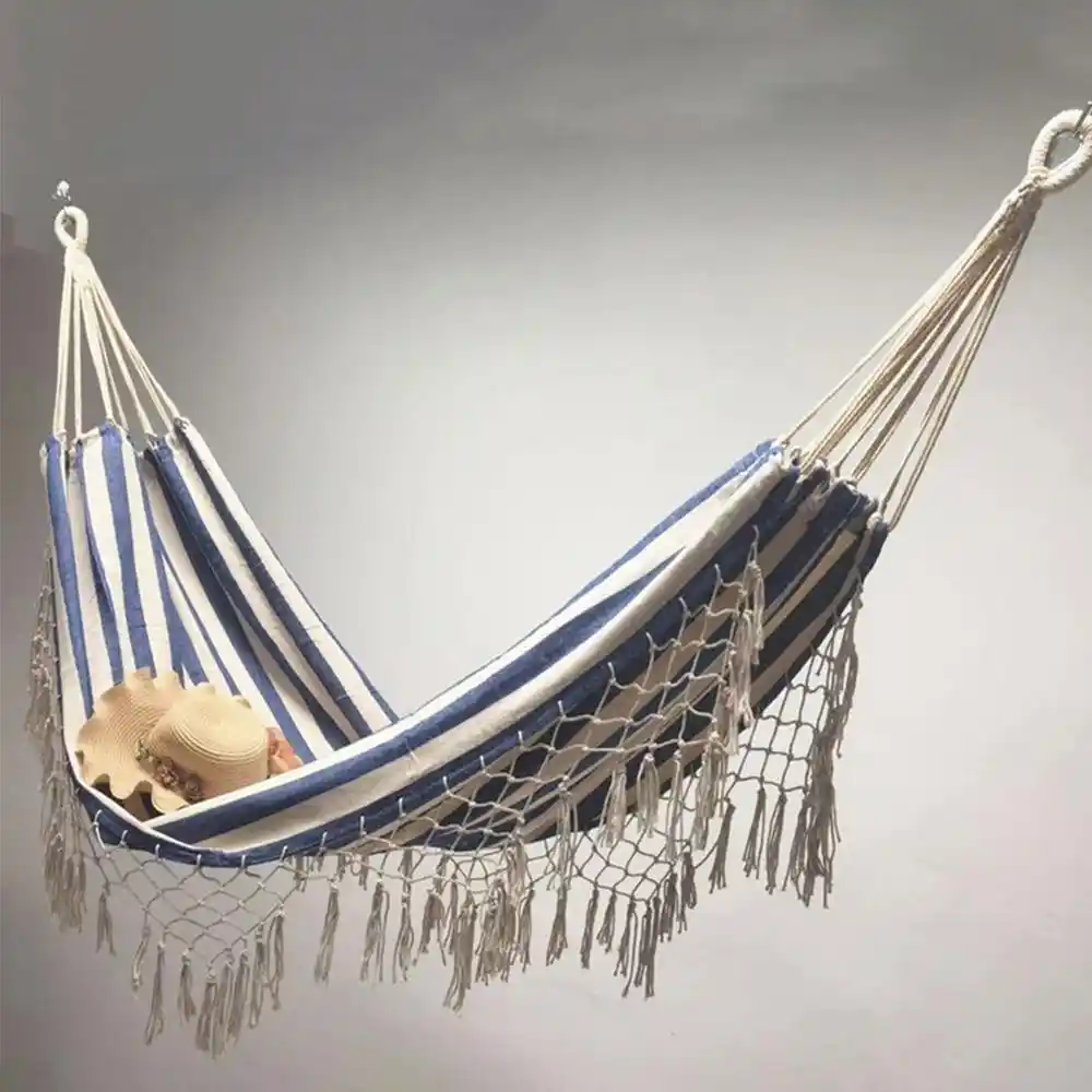 Double Boho Tassel Nest Hammock Swing Chair Outdoor Indoor Picnic Garden Macrame Brazilian Hammock Hanging Net Chair Swings 2 1m Hammocks Aliexpress