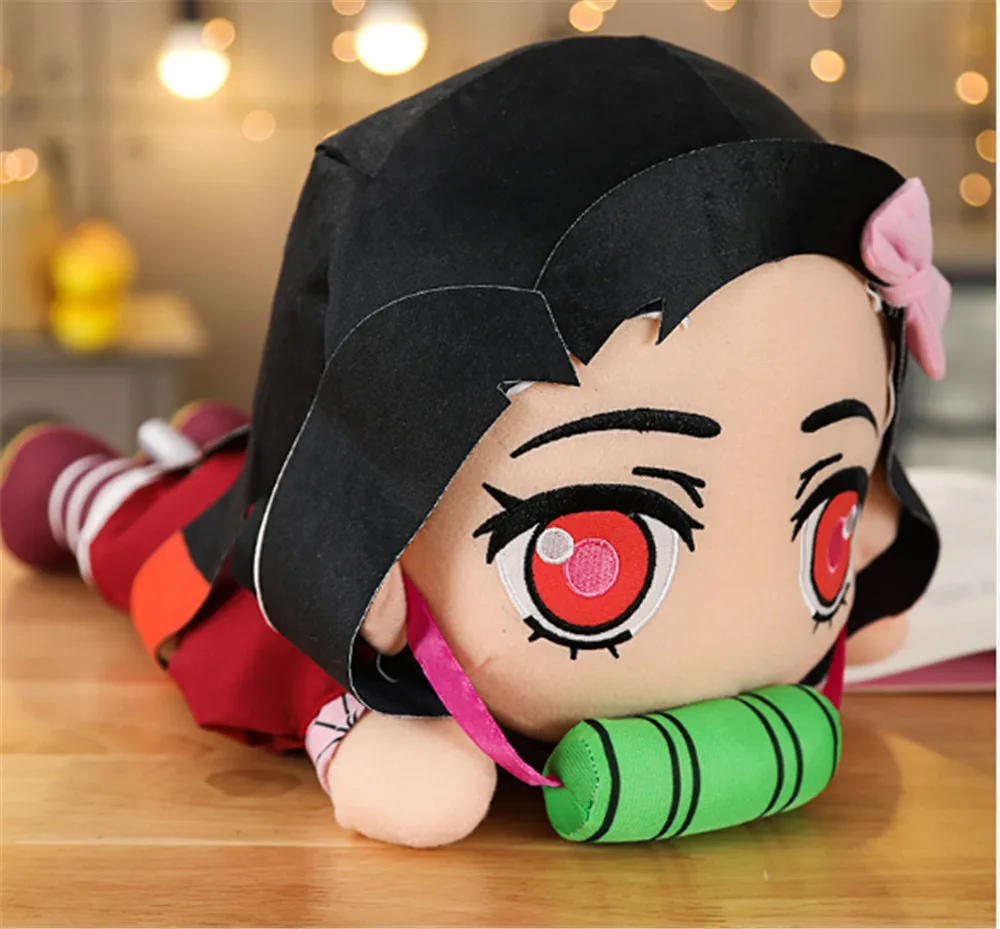 Аниме Demon Slayer: Kimetsu no Yaiba Agatsuma Zenitsu Косплей Плюшевая Кукла Мягкие плюшевые игрушки милая Подушка Рождественский подарок
