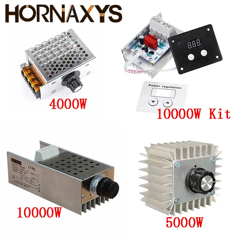 4000W AC 220V SCR Voltage Adjustable Regulator Motor Speed Control Dimmer DS