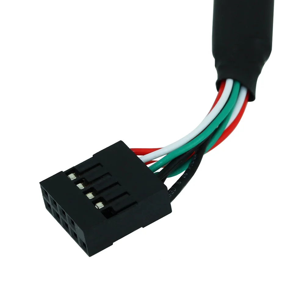 OULLX 4 Port 2 Port USB 2.0 Motherboard Rear Panel Expansion Bracket to IDC 9 Pin Motherboard USB Cable Host Adapter