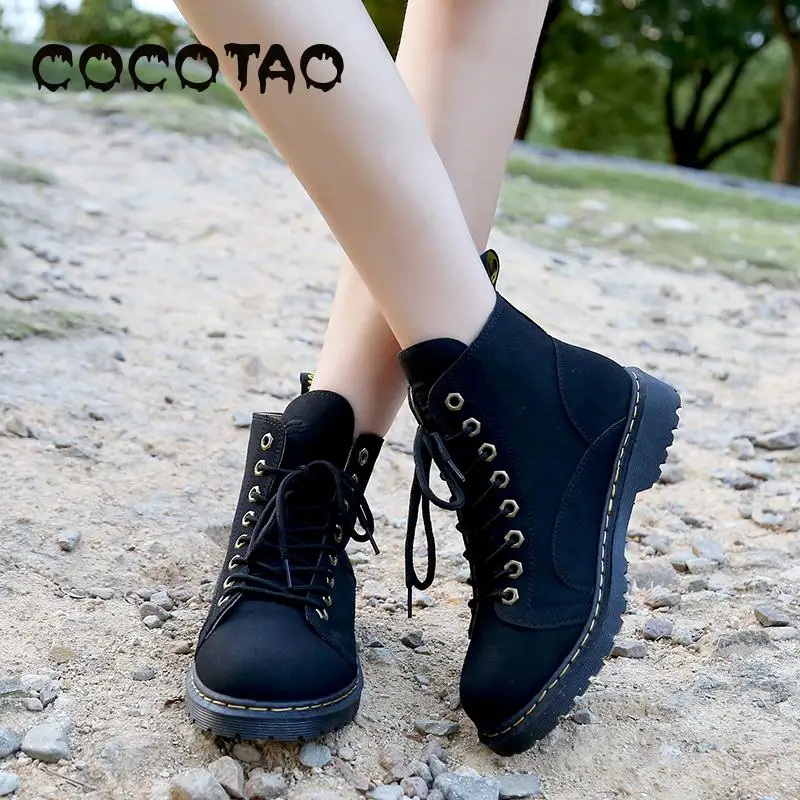2019 British Style Retro Tide Female Ins Martin Boots Couple Models Korean Version Of Men And Women With The Same Paragraph | Обувь