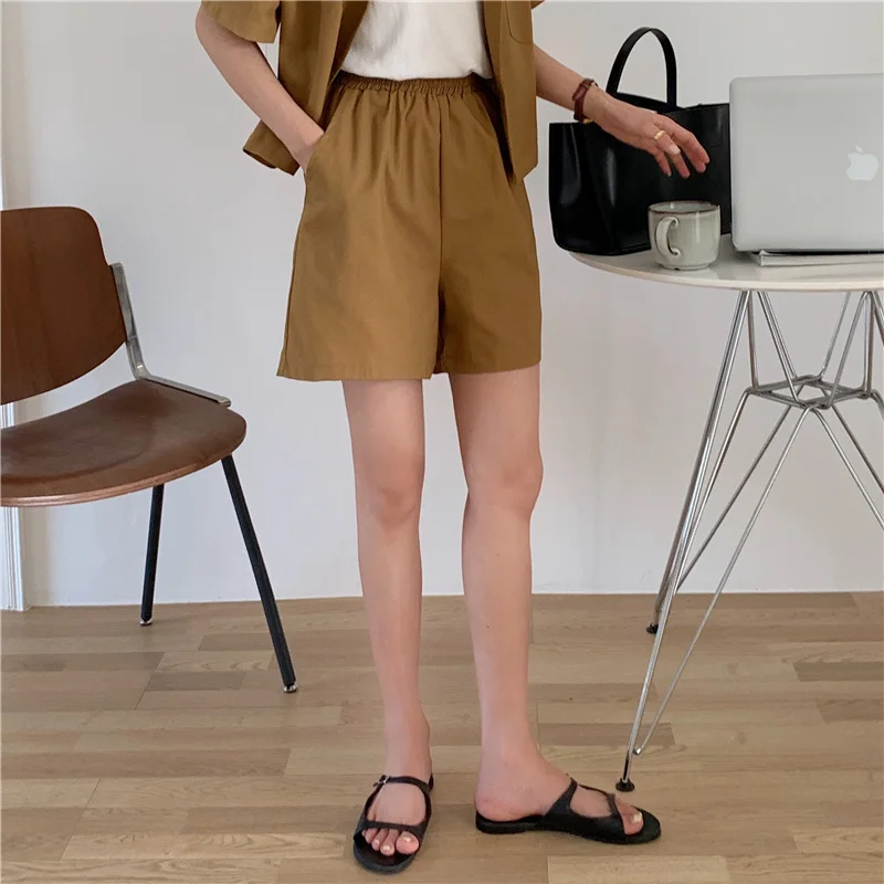 lounge sets for women Mozuleva Summer Women Suit 2 Pieces Sets Short Sleeve Lackets and Elastic Waist Shorts Sets Female Casual Cotton Lining Suits long skirt and top set