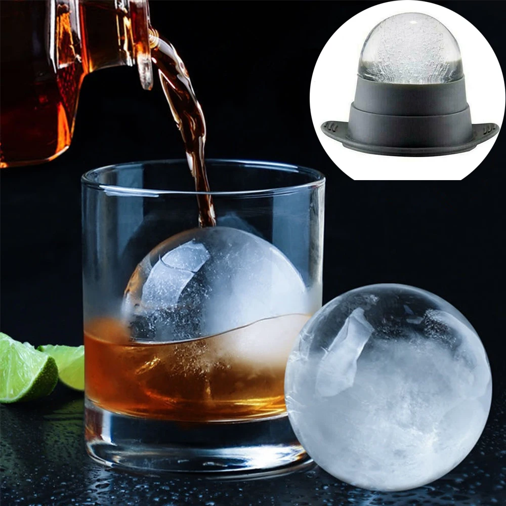 Big Size 6 cm Ice Hockey Module Whiskey Ball Mold Bar Accessories Soft Silicone Cocktail Cube Maker Kitchen Tools | Дом и сад