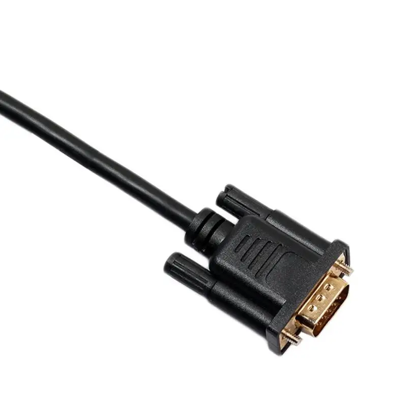 1,8 m 6ft 1080P HDMI штекер к VGA HD15 Мужской видео конвертер Кабель-адаптер