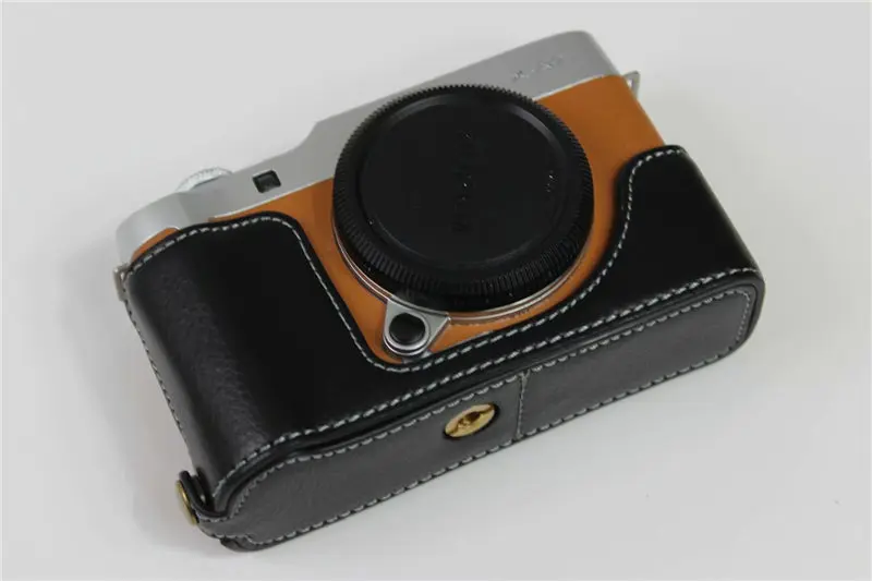 Сумка для камеры из натуральной кожи, чехол для Fujifilm X-A7 Fuji XA7, защитный чехол для батареи
