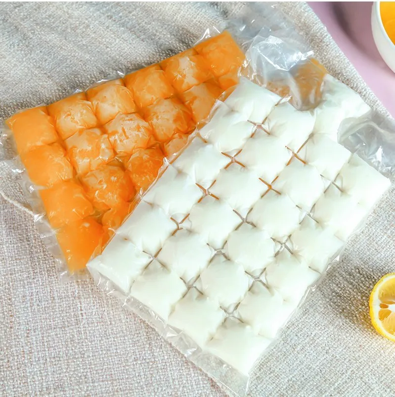 

10pcs/pack Practical Disposable Ice-making Bags Ice Cube Tray Mold Ice Mould Summer DIY Drinking Tool Self Sealing Cooler Bags