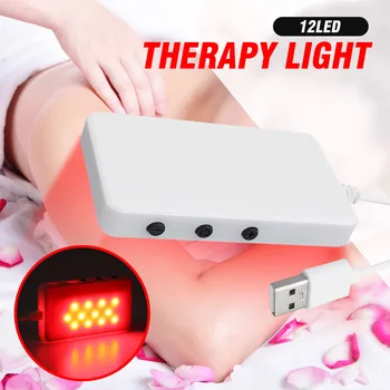

12LED USB Infrared Heating Lamp Red Light Therapy Light Arthritis Muscle Pain Relief Health Bulb Physiotherapy Health Skin Care