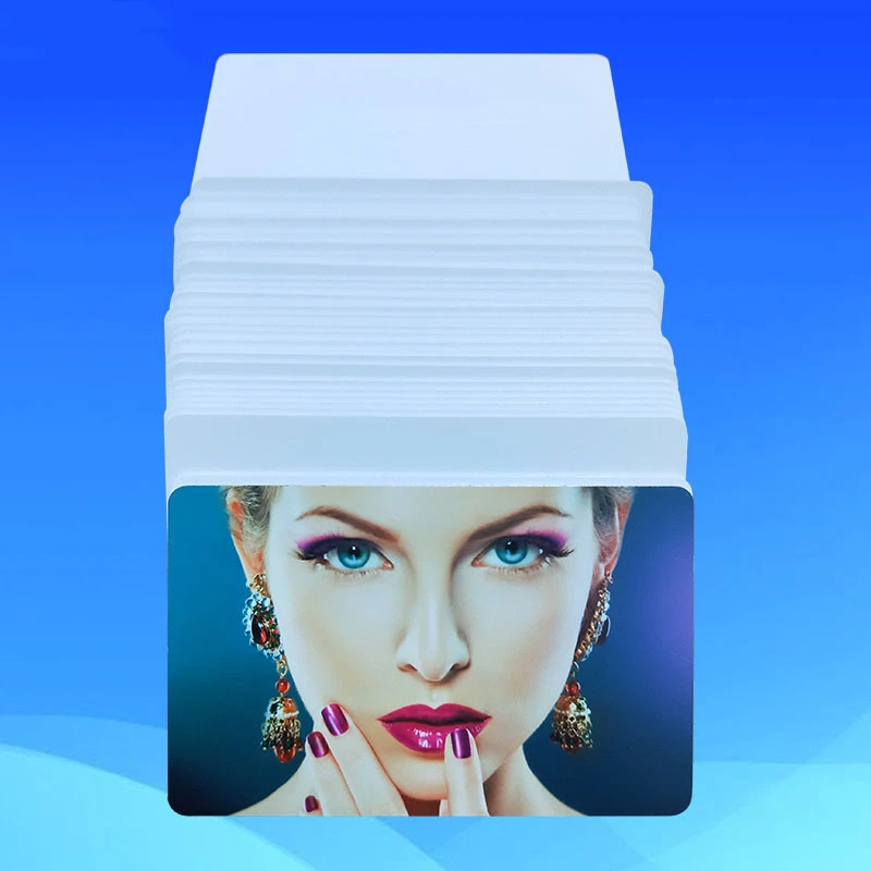 86*54mm*0.76mm Glossy White Blank Printable PVC Card For Epson Or Canon Inkjet Printer Double Side Can Be Printed