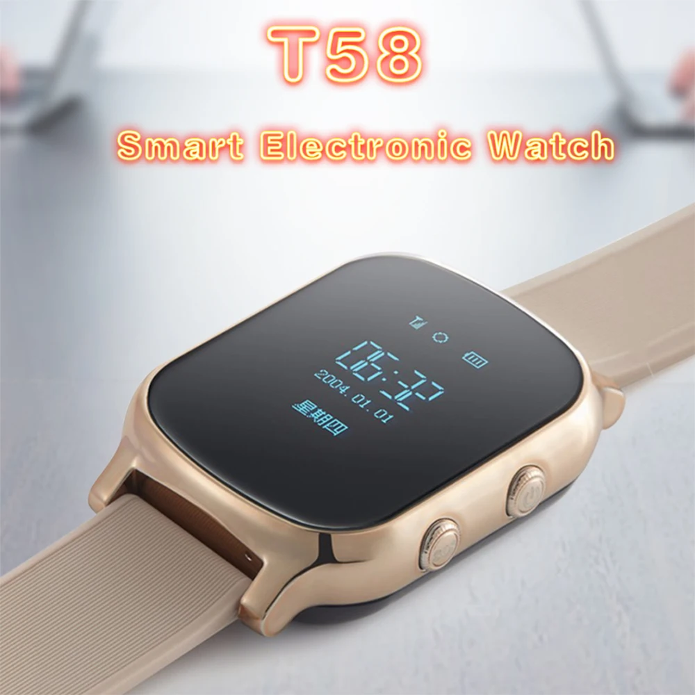 Детские Смарт часы T58 OLED с высокой точностью GSM GPS трекером|GPS-трекеры| |
