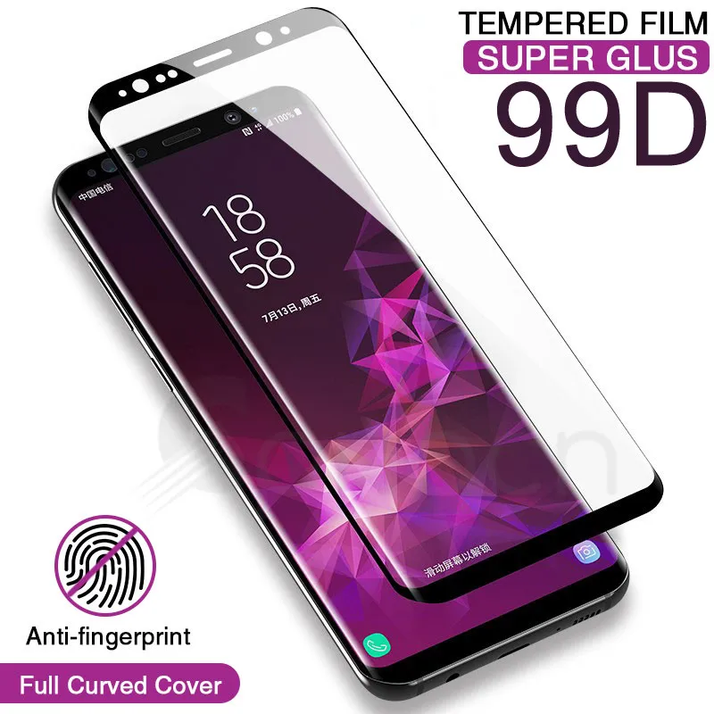 

99D Full Cover Tempered Glass For Samsung Galaxy Note 10 9 8 S10 S9 S8 Plus S10e S7 Edge Screen Protector Protective Glass Film