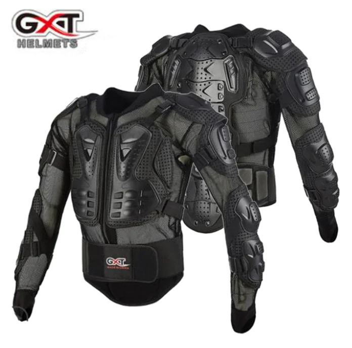 GXT мужские мотоциклетные беговые всесторонние анти-осенние брони позвоночника поддержки груди протектор плечевой протектор Локоть Протектор - Цвет: Черный