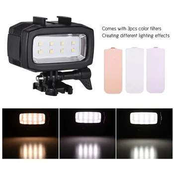 

Action Camera Waterproof Diving LED Fill-in Light Lamp for GoPro Hero 7/6/5s/5/4s/4/3+/3 for SJCAM Xiaomi Yi Sports Cameras