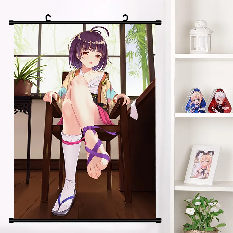 Японское аниме кабанери железной крепостной мумэй настенный плакат Otaku коллекция домашнего декора - Цвет: Q