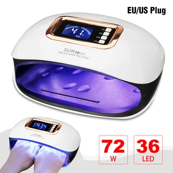 

LCD Display Nail Dryer For Nail 36 LED UV Lamp 72W 110-240V Large Capacity Manicure Smart Infrared Sensor Nail Art Tools