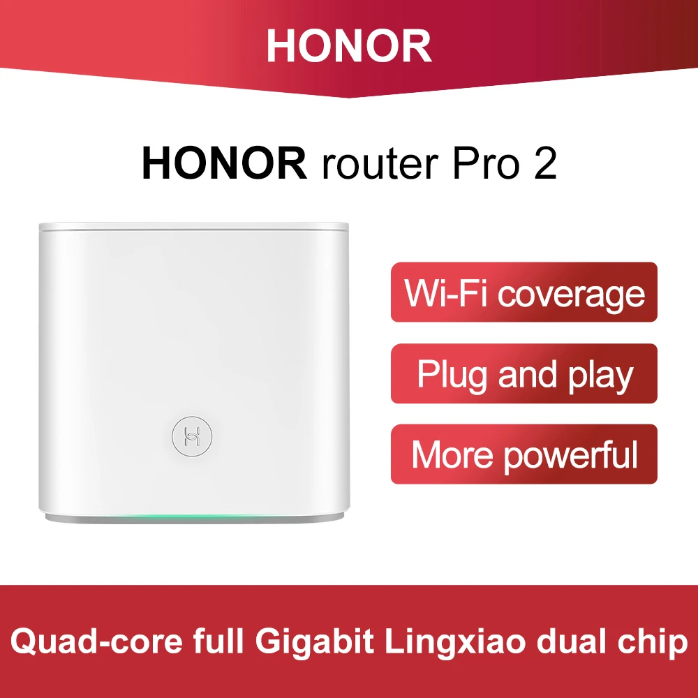 Honor Pro 2 Беспроводной роутер двухдиапазонный 4 ГГц/5 ГГц 1167 Мбит/с Quad-Core Процессор