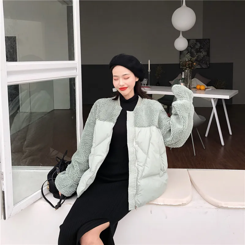 

Photo Shoot 2018 Lambs Wool Coat Winter Short Cotton-padded Clothes 1122117