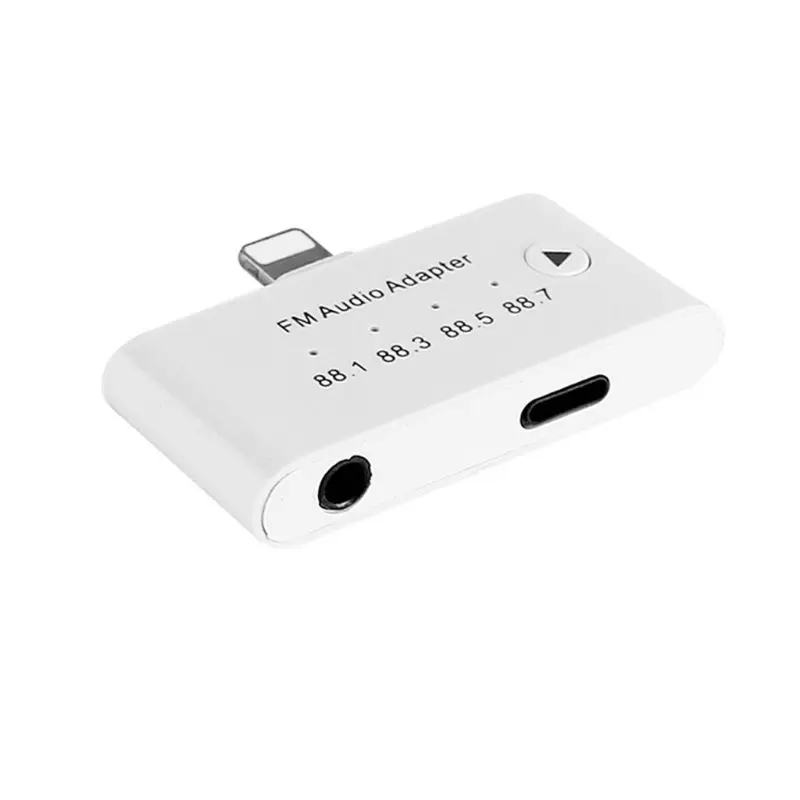 Для LIghtning FM аудио адаптер FM Aduio передатчик Комплект адаптер для iPhone