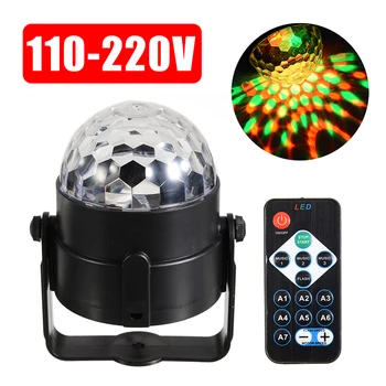 

New 7Colors Changing Disco Shining Ball Light LED Stage DJ Light With Remote Control Laser Projector Lamp For Party Bar KTV