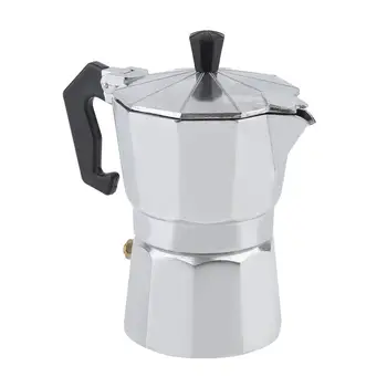 

6/9cups Mocha Coffee Maker 8-Angled PortableCafetiere Aluminum Coffee Percolator Home Office Mocha Pot Durable Espresso Maker