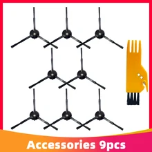 

For Xiaomi Mijia 1 / 1S Roborock S4 S5 S6 Max Robotic Vacuum Cleaner Spare Parts Black / White , 3 Arm / 5 Arm Side Brush