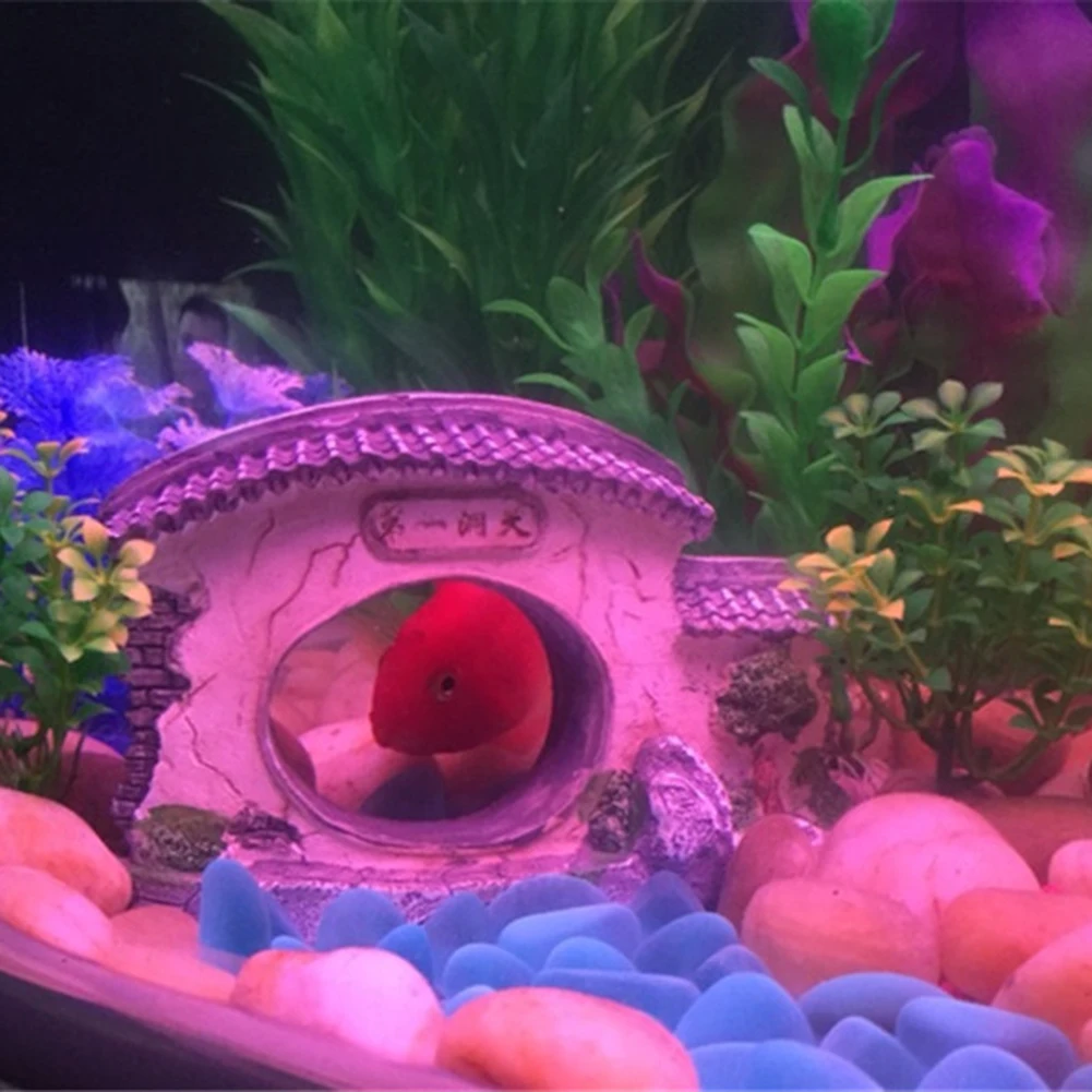 Fish Tank Ornament Livecitys Fish Tank Decor Chinese Style Yard Gate Door Fish Tank Aquarium Resin Cave Hideout Stone Decor 1 Fish Aquatic Pets Pet Supplies Umoonproductions Com