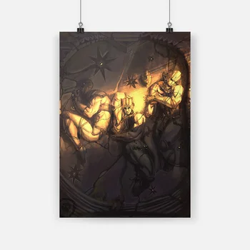 

The Pillar Men JoJo's Bizarre Adventure Framed Wooden Frame Canvas Poster Painting Wall Art Decor Study Home Decoration Prints