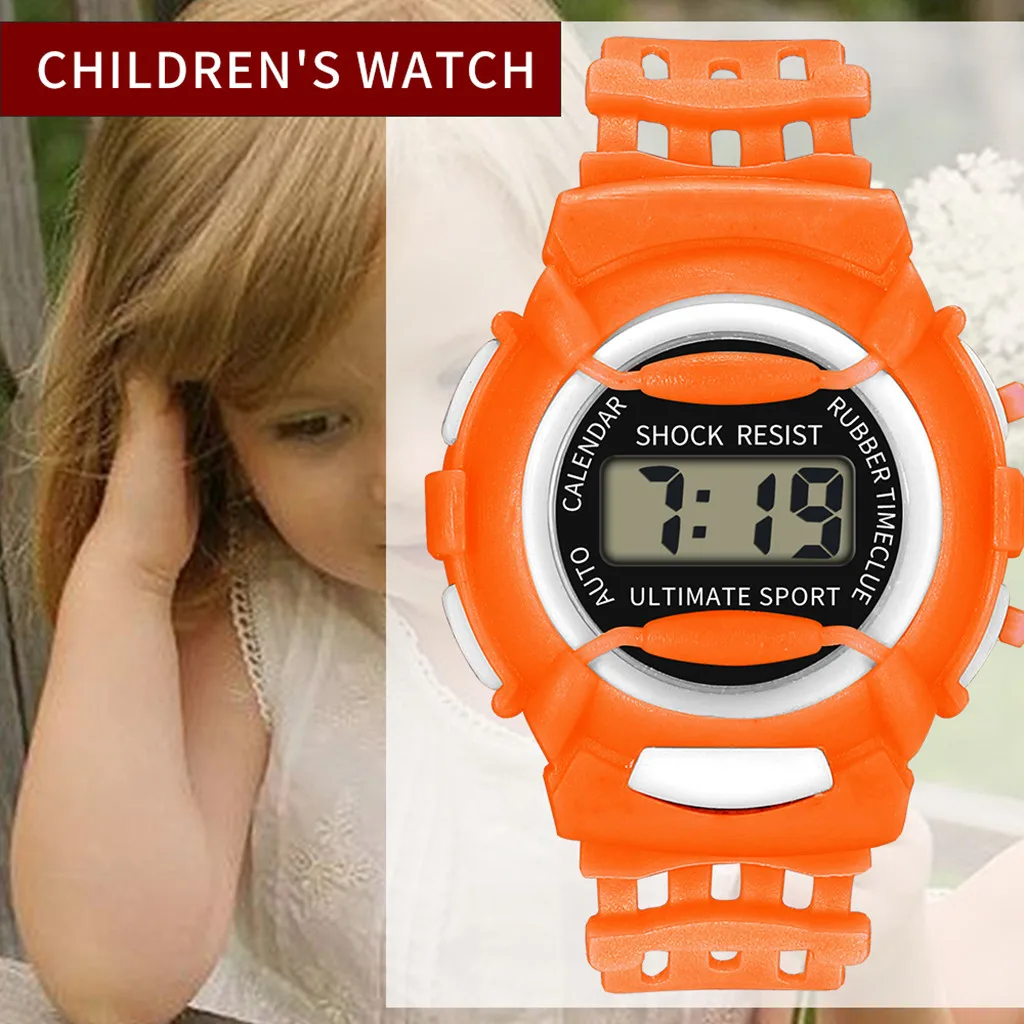 Детские часы для мальчиков, водонепроницаемые, серые, детские, аналоговые, цифровые, спортивные, светодиодный, электронные, водонепроницаемые наручные часы, для душа, для плавания