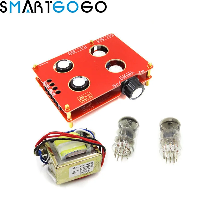 

Buffer 6N3 Tube Shining mini Amplifier decodificador Preamp AMP diy Pre-Amplifier Kit + Transforme audio module