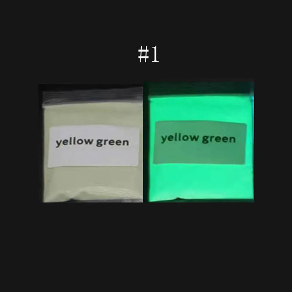 10g/bagNeon Phosphor Powder Nail Glitter Powder 12 Colors Rare Earths Dust Long-acting Phosphor Luminous Powder Glow in the Dark